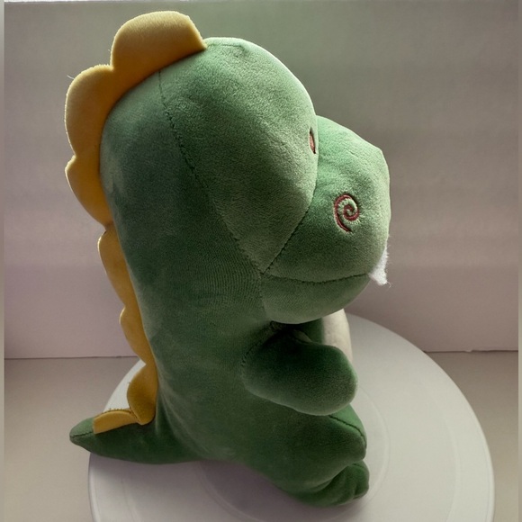 11” Green Dinosaur Plush Toy - Picture 4 of 12